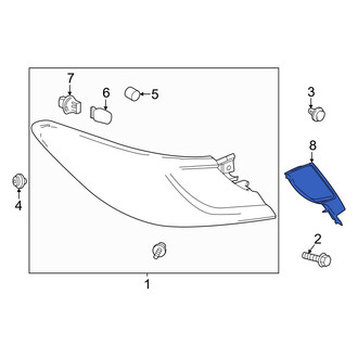 Toyota OE - Rear Left Tail Light Cover