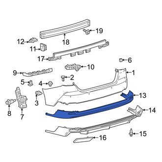 Toyota OE - Rear Lower Bumper Cover