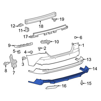 Toyota OE - Rear Lower Bumper Cover
