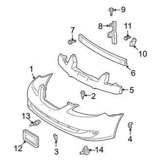 Toyota OE - Front Bumper - Bumper & Components