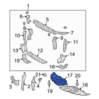 Toyota OE - Front Right Radiator Support Splash Shield