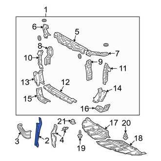 Toyota OE - Front Hood Latch Support
