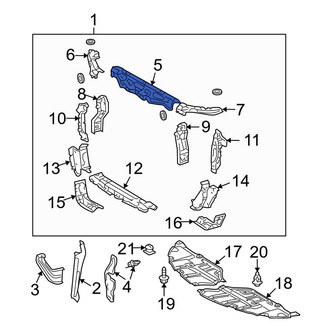 Toyota OE - Front Upper Radiator Support Tie Bar