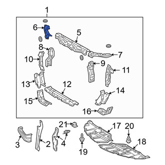 Toyota OE - Front Right Upper Radiator Support Panel