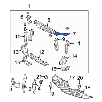 Toyota OE - Front Left Upper Radiator Support Panel