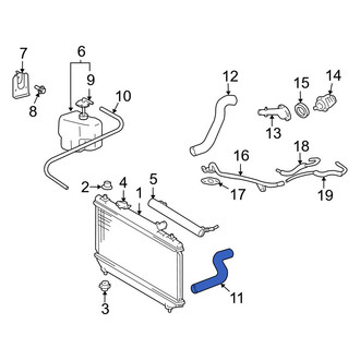 Toyota OE - Upper Radiator Coolant Hose