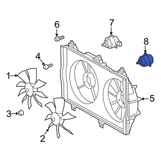 Toyota OE - Left Engine Cooling Fan Motor