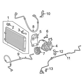 Toyota OE - Air Conditioner & Heater - Condenser, Compressor & Lines