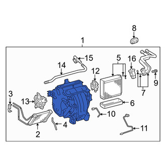 Toyota OE - HVAC Unit Case Assembly