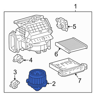 Toyota OE - HVAC Blower Motor Assembly