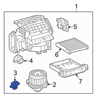 Toyota OE - HVAC Blower Motor Resistor
