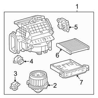 Toyota OE - Air Conditioner & Heater - Blower Motor & Fan