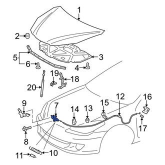 Toyota OE - Front Hood Latch