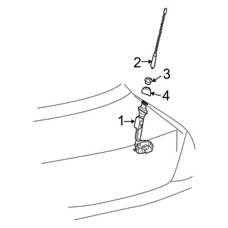 Toyota OE - Electrical - Antenna (SE / SLE Convertible)
