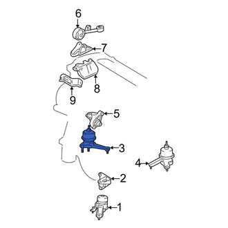 Toyota OE - Right Engine Mount