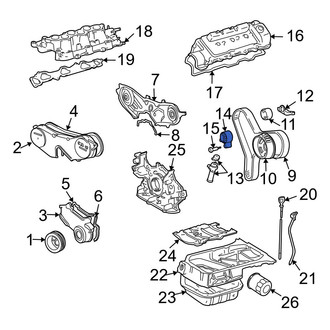 Toyota OE - Engine Timing Belt Tensioner Pulley