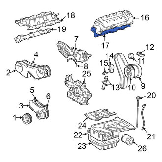 Toyota OE - Right Engine Valve Cover Gasket