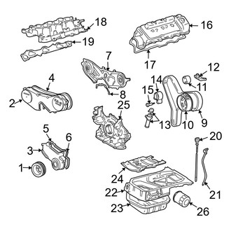 Toyota OE - Engine / Transaxle - Engine Parts (3.3L)