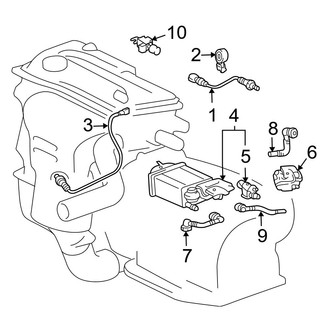 Toyota OE - Emission System - Emission Components (2.4L)