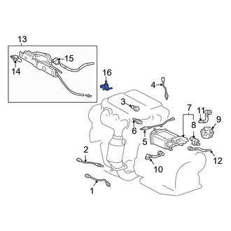 Toyota OE - Evaporative Emissions System Line Adapter