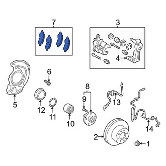 Toyota OE - Front Disc Brake Pad Set