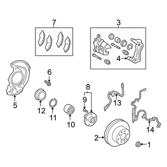 Toyota OE - Front Suspension - Brake Components