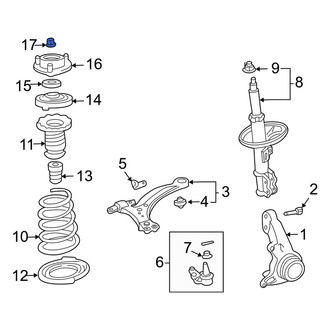 Toyota OE - Front Suspension Strut Mount Nut