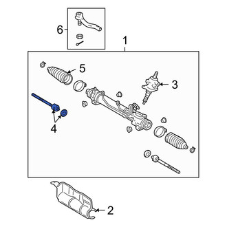 Toyota OE - Left Outer Steering Tie Rod End
