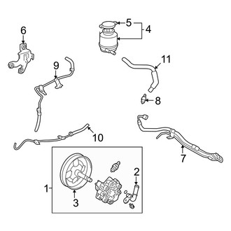 Toyota OE - Steering Gear & Linkage - Pump & Hoses (2.4L)