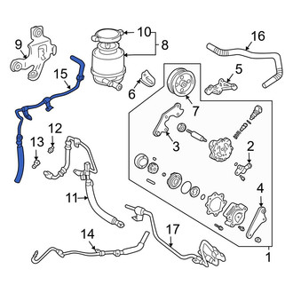 Toyota OE - Power Steering Return Hose