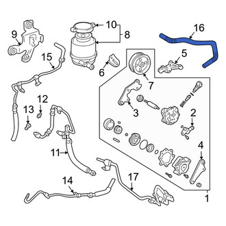 Toyota OE - Power Steering Reservoir Hose