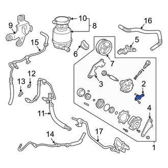 Toyota OE - Power Steering Return Line End Fitting