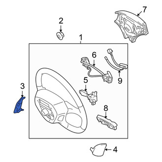 Toyota OE - Right Steering Wheel Trim