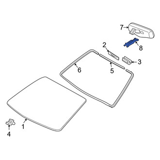 Toyota OE - Front Interior Rear View Mirror Cover