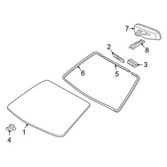 Toyota OE - Windshield - Glass (SLE Coupe)