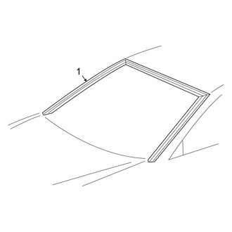 Toyota OE - Windshield - Reveal Moldings (SE / SLE Convertible)