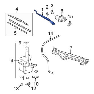 Toyota OE - Left Wiper Arm