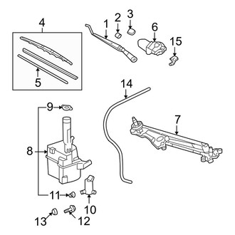 Toyota OE - Windshield - Wiper & Washer Components