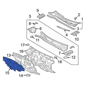 Toyota OE - Outer Cowl Insulator