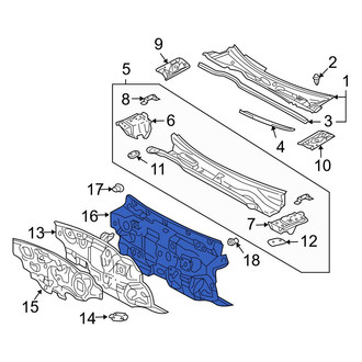 Toyota OE - Left Inner Cowl Insulator