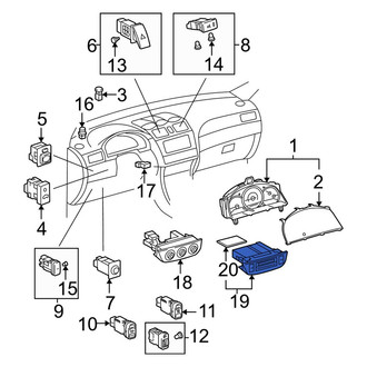 Toyota OE - HVAC Temperature Control Panel