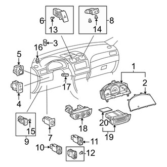 Toyota OE - Instrument Panel - Cluster & Switches