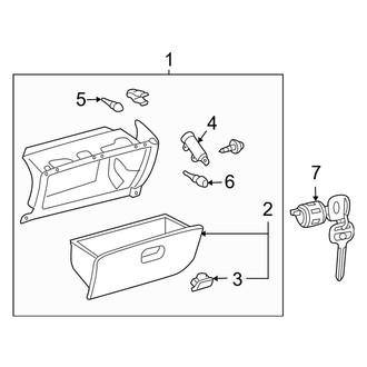 Toyota OE - Instrument Panel - Glove Box