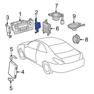 Toyota OE - Right Radio Bracket