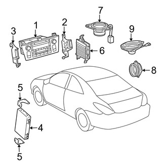 Toyota OE - Instrument Panel - Sound System (SE / SLE Coupe)
