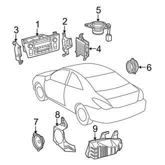Toyota OE - Instrument Panel - Sound System (SE / SLE Convertible)