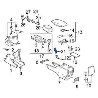 Toyota OE - Rear 12 Volt Accessory Power Outlet