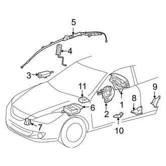 Toyota OE - Restraint Systems - Air Bag Components