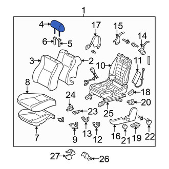 Toyota OE - Front Headrest