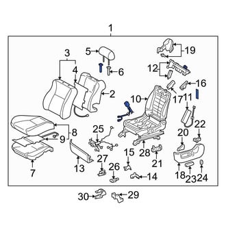 Toyota OE - Front Left Seat